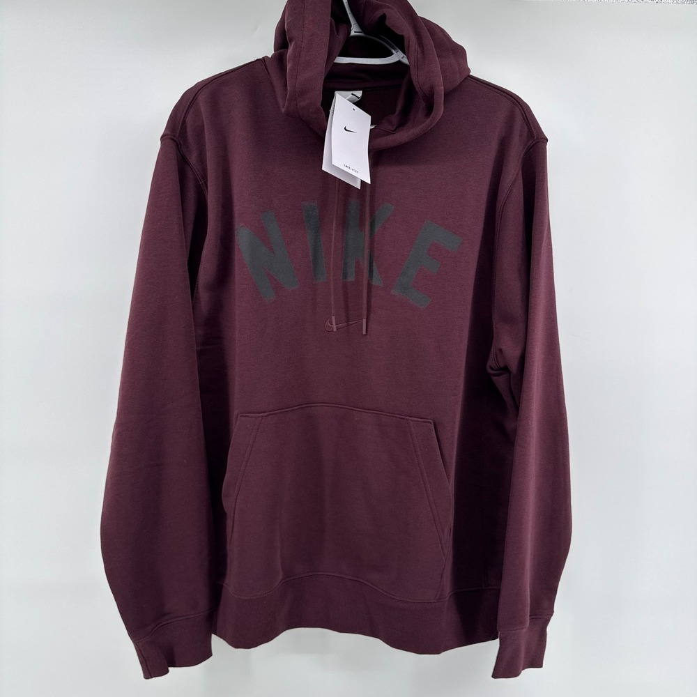 Nike Dri-FIT Hoodie Mens Medium French Terry Pullover FV9919 NWT Spellout